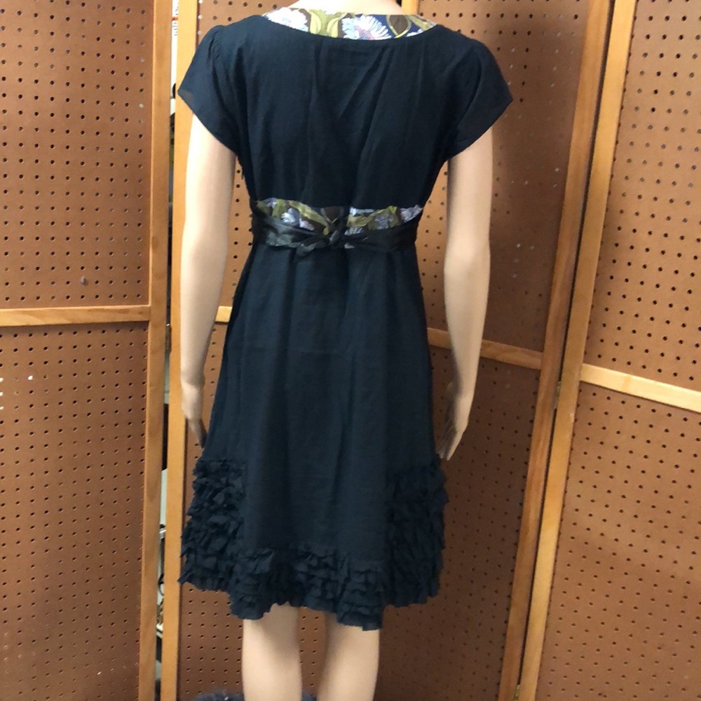 Free People Black Dress with Floral Accents - Picture 5 of 12